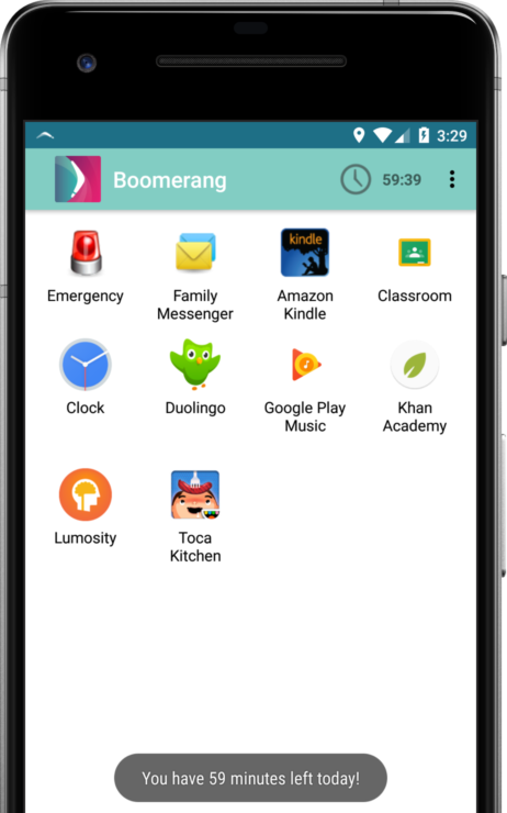Android Encourage Apps Child Mode