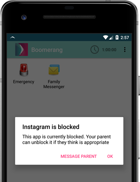 Android - Instagram Blocked Chid Mode