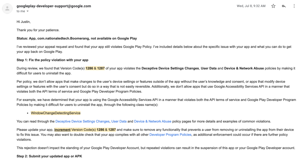 07082020 - Google Appeals reply