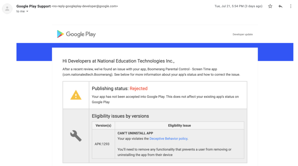 07212020 - Boomerang rejected again with fix