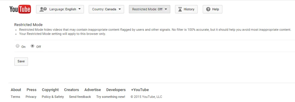 How to enable filtering on YouTube YouTube Restricted Mode