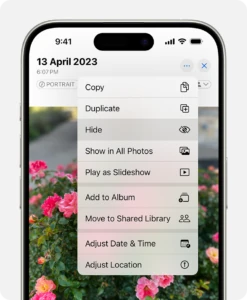 iOS 18 hiding a photo